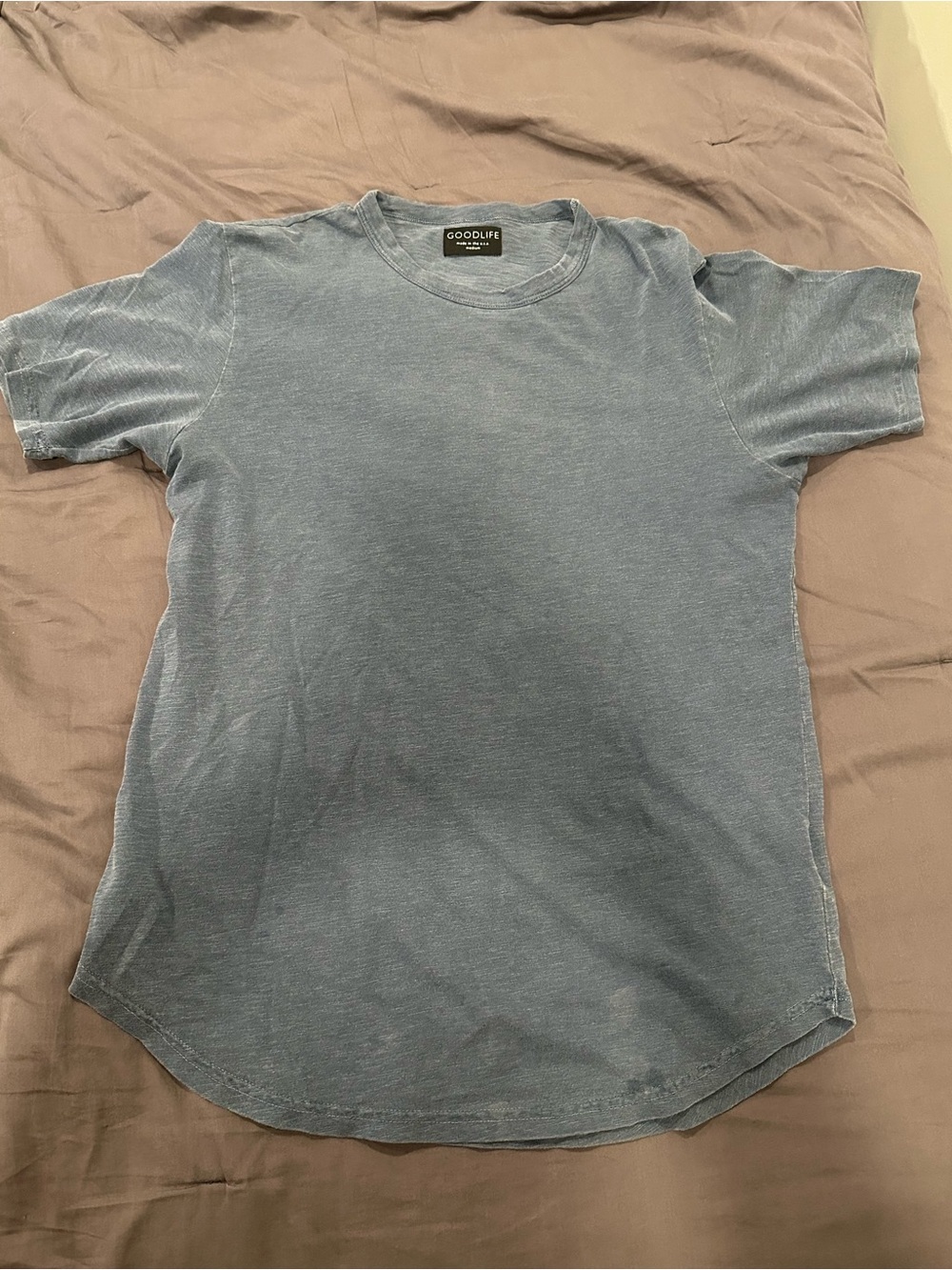 Goodlife Men's Washed Crew Tee - Dusty Blue